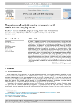 Measuring muscle activities during gym exercises with textile