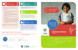 Christmas Dream - Canadian Baptist Ministries