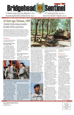 40 Years ago: Vietnam, 1969 - Society of the 1st Infantry Division