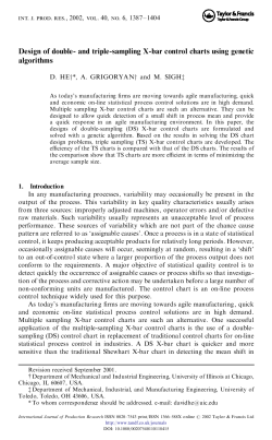 Design of double- and triple-sampling X
