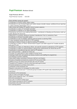 Pupil Premium Wrotham School
