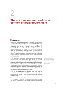 The socio-economic and fiscal context of local government