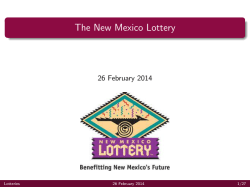 Lotteries