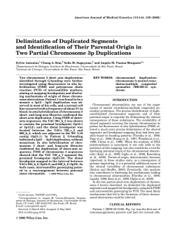 Delimitation of duplicated segments and identification of their