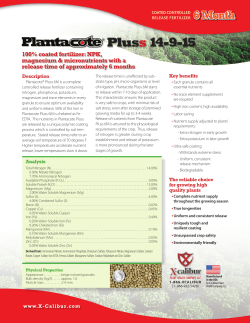 Pluss 14-9-15 100% coated fertilizer