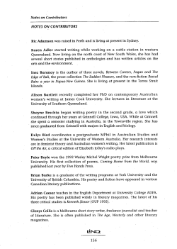 Notes on Contributors