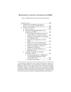 Responding To Agency Avoidance Of OIRA