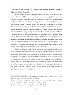 Golden Age of the Pariahs&rdquo; Thesis