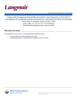 Large scale hexagonal domainlike structures