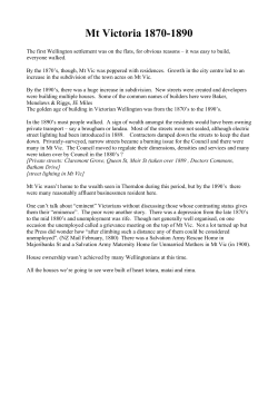 Mt Victoria 1870-1890 - Mt Victoria Historical Society