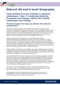 Coastal Landscapes and Change - Edexcel