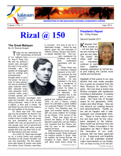 June 2011 - Rizal @ 150