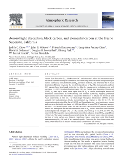 Aerosol light absorption, black carbon, and elemental carbon at the