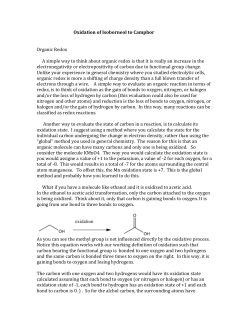 Oxidation of Isoborneol to Camphor