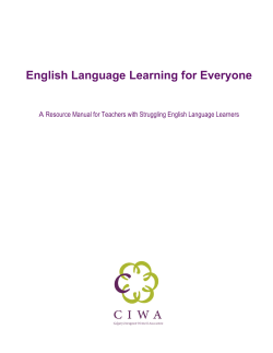 English Language Learning for Everyone