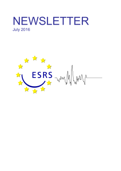 NEWSLETTER - European Sleep Research Society