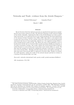 evidence from the Jewish Diaspora