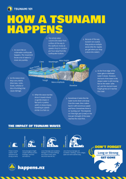 How a tsunami happens
