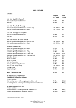 hair culture - Mandarin Oriental