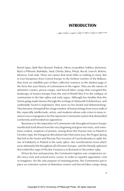 inTroduCTion - University of Pittsburgh Press