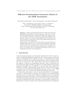 Efficient Pseudorandom Generators Based on the DDH Assumption
