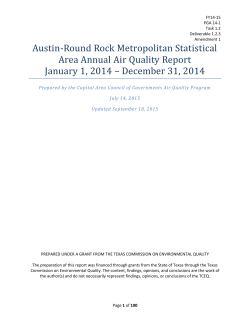 Austin-Round Rock Metropolitan Statistical Area Annual