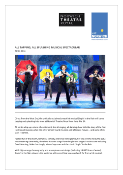 all tapping, all splashing musical spectacular