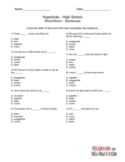 Hyperbole - High School