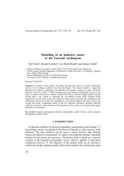 Modelling of an inductive sensor of the Foucault cardiogram