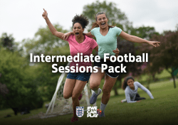 Intermediate Football Session Plans
