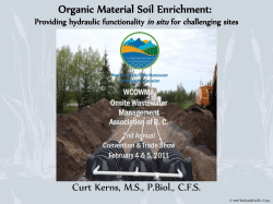 Organic Material Soil Enrichment