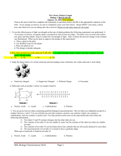 Biology I Exams and Keys Corrected 2016 Season
