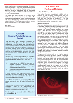 Causes of Fire - Mechanical Friction NZS4541 Second Public