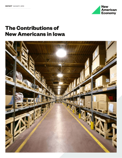 The Contributions of New Americans in Iowa