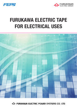 Furukawa Electric Tape for Electrical Uses (PDF 2.3MB)