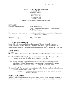 Curriculum Vitae - Emory History