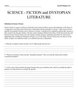 SCIENCEанаFICTION and DYSTOPIAN LITERATUREаа