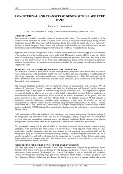 Longitudinal and transverse dunes of the Lake Eyre