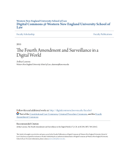 The Fourth Amendment and Surveillance in a Digital World