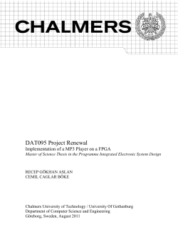 Master Thesis - Chalmers Publication Library