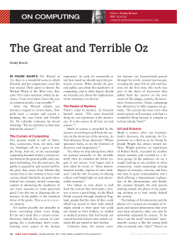 The Great and Terrible Oz