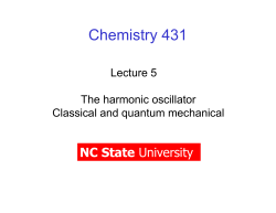 The Harmonic Oscillator