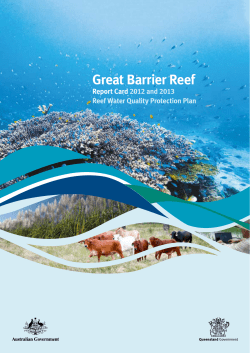 Great Barrier Reef Report Card 2012 and 2013
