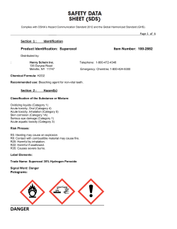 danger - Henry Schein