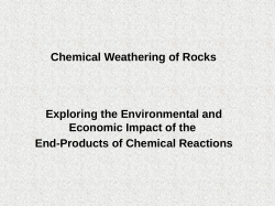 Chemical Weathering of Rocks Exploring the Environmental and