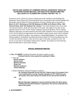 Minutes - Colorado River Schools