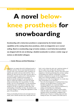 A novel below- knee prosthesis for snowboarding