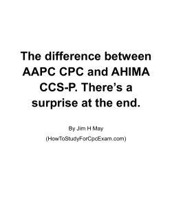 The difference between AAPC CPC and AHIMA CCS