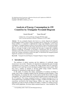 Analysis of Energy Consumption in 159 Countries by Triangular