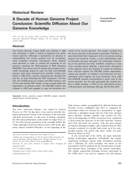 A Decade of Human Genome Project Conclusion: Scientific